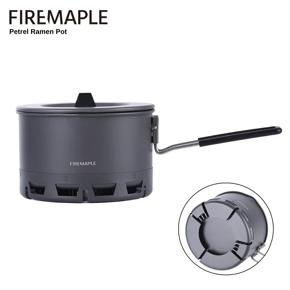 Fire-Maple Petrel Ramen Pot Ultralight Heat Exchanger Lightweight Portable Pot for Hiking Travel Camping Backpacking