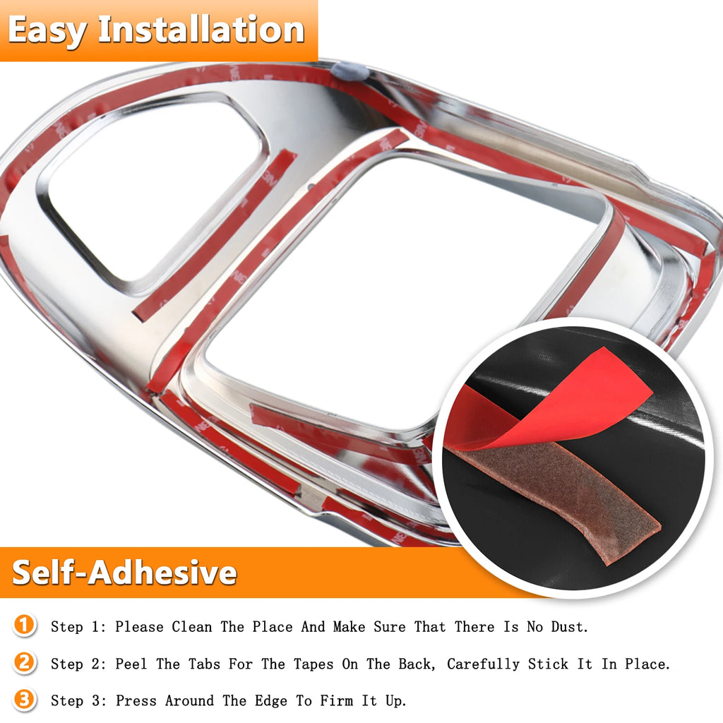 Jeep Renegade Tail Light Guard Cover Trim Sticker Black, Rear Lamp Protector 2016-2025