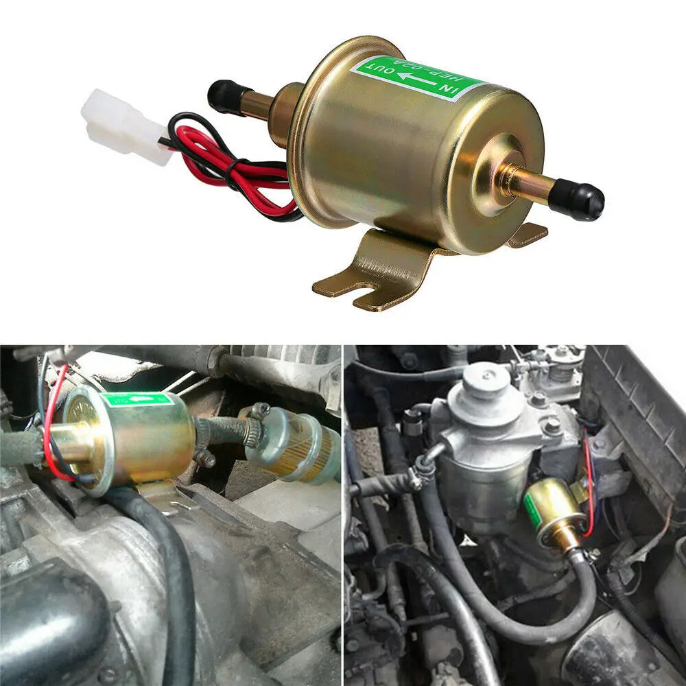 High Quality Low Pressure Universal Diesel Petrol Gasoline Electric Fuel Pump HEP-02A 12V 24V For Car Motorcycle ATV Fuel Pump