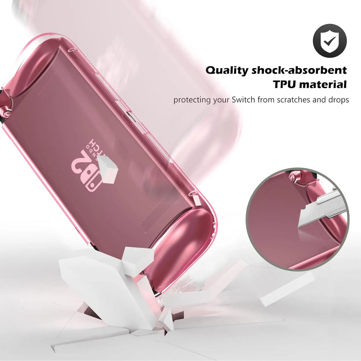 Protective Case for Switch 2 (2025), NS 2 TPU Cover Protector, Anti-Scratch, Shock-Absorption, Ergonomic Grip Design For NS2