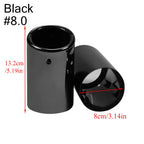 2pcs Stainless Steel Exhaust Muffler Tip Covers 7-9.5cm Black/Silver/Blue for Audi/VW