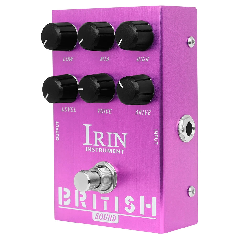 IRIN Guitar Effect Pedal Overdrive Distortion Speakers Analog Classic British Rock Effect Electric Bass Guitar Pedal True Bypass
