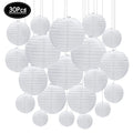 30pcs lanterns / white
