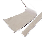 2Pcs Car Chrome Stainless steel Front Grill Grille Cover Decorative Trim Strips Mouldings Fit for Toyota Rav4 2019