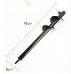 Metal Drill Bit Set Steel Gardening Tools Spiral Rod Loose Soil Digging Pit Sowing Planting Flowers And Trees Plant Tool