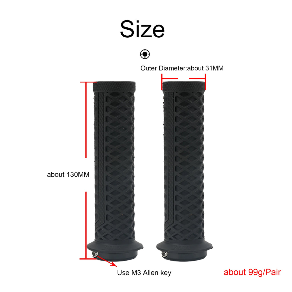 1Pair ODI Lock-on Silicone Mountain Bike Grips Shock-Absorbing Anti-Slip Comfortable Handlebar Covers for MTB/Cycling Parts