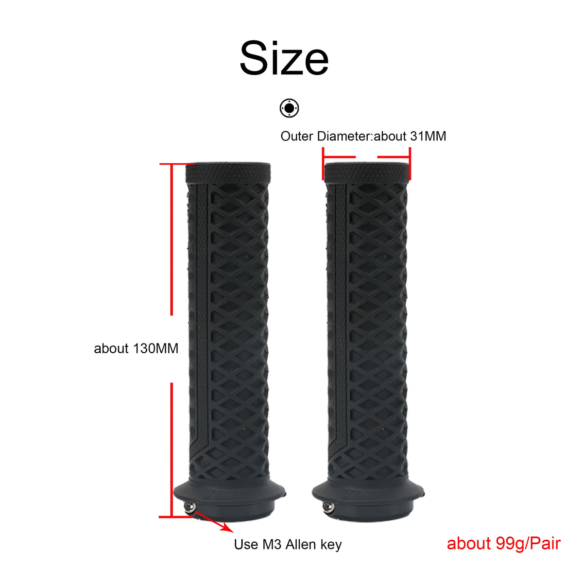 1Pair ODI Lock-on Silicone Mountain Bike Grips Shock-Absorbing Anti-Slip Comfortable Handlebar Covers for MTB/Cycling Parts