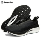 Baasploa Men Women Running Sneakers New Brand Carbon Plate Mesh Breathable Male Female Professional Training Unisex Sport Shoe