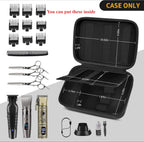 (Bag Only) Barber Accessories Bag for Clippers and Supplies, Mens Hair Trimmers Box, Portable Clipper Storage Holder Organizer