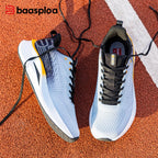 Baasploa Men Women Running Sneakers New Brand Carbon Plate Mesh Breathable Male Female Professional Training Unisex Sport Shoe