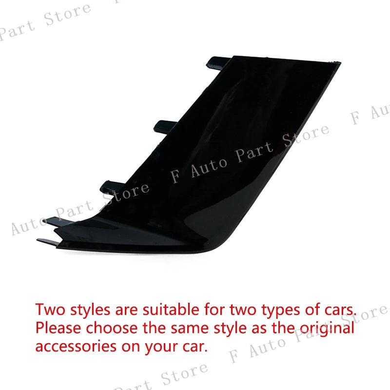 For Audi RS7 2009-2018 RS6 2011-2018 Car Front Bumper Fog Light Lamp Trim Molding Black Cover Frame Shell Cap Hood Lid