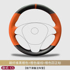 Hand Stitched Genuine Leather Non-slip Breathable Car Steering Wheel Cover for Porsche 986 1998-2004 DIY Car Interior