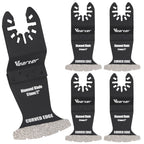 Vearter 5-piece Oscillating Multi-Function Tool Swing Diamond Cutting Discs, Mortar Cutting Blades, Precision Tile Grout Removal