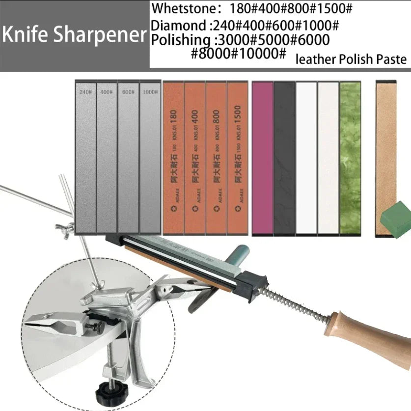 Angle Fixed Knife Sharpener Professional Sharpening Stone Kitchen Grinding System Honing Diamond Grinder Woodwork Tool Whetstone