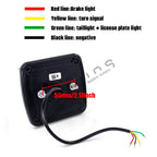 2pcs Waterproof LED Tail Light Rear Turn Signal Rear Fog Indicator License Plate Lamp 12V 24V Car Trailer Truck Boat Lorry Van