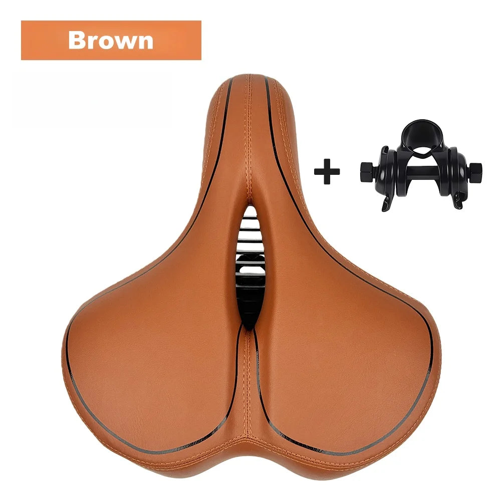 Wide Replacement Bike Saddle,Fit for Indoor & Outdoor Bicycles,Comfortable Bike Seat Cushion for Men & Women,Cycling Bike Parts