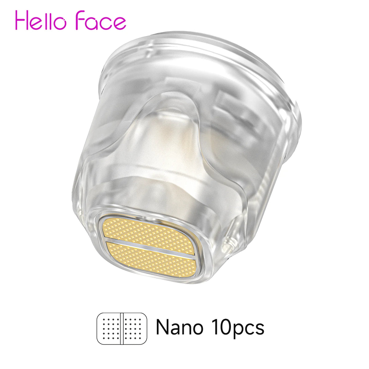 Hello Face Q2 Titanium Cartridge 10 pcs Set Dr Pen Q1S Refills 9 Pin 14 Pin 25 Pin Nano Needle Heads Needle length 0.25 mm