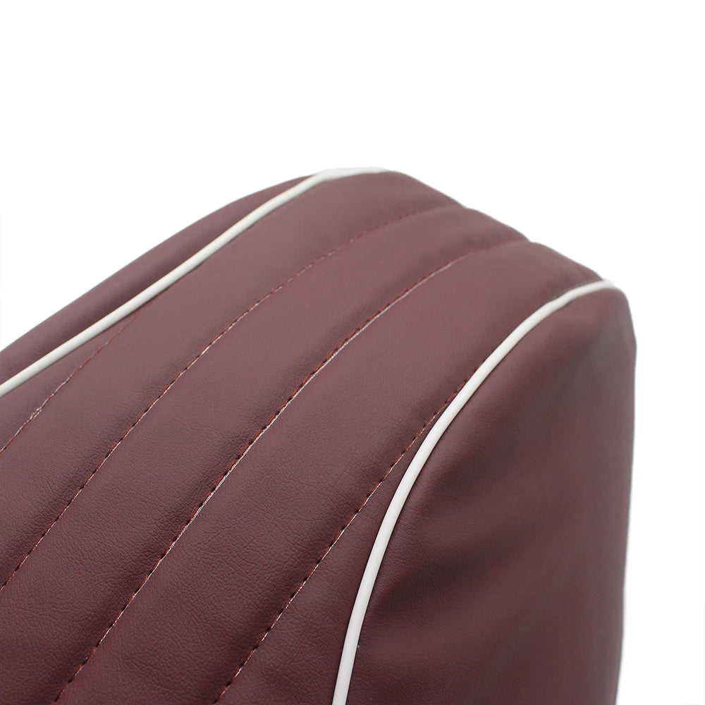 Pokhaomin Black/Red Saddle Leather Seat Cover for Vespa GTS300 GTS 125 150 250 300