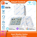 Tuya Weather Station Indoor Outdoor Wireless Thermometer Hygrometer With Temperature And Humidity Sensor Gauge Meter Monitor