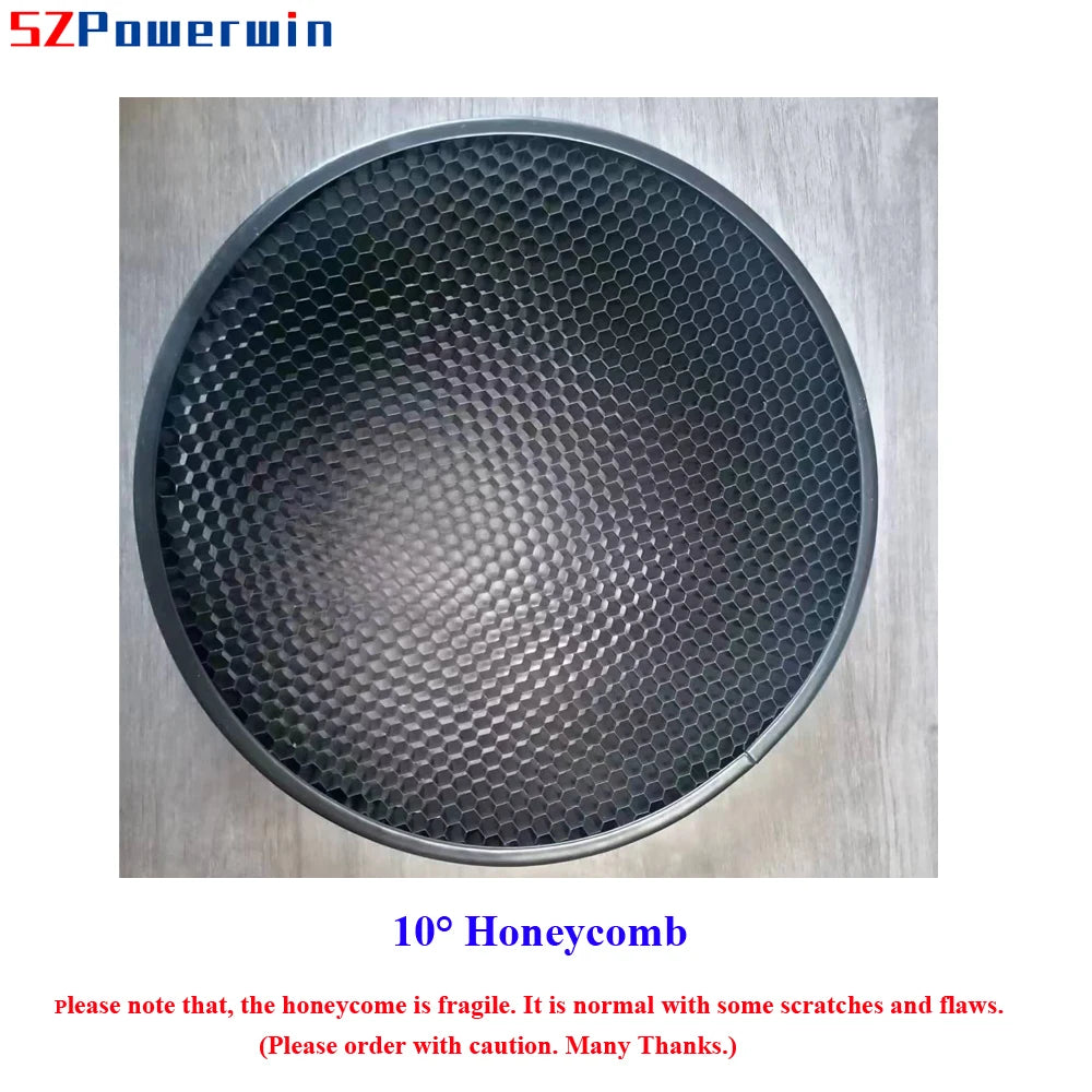 Powerwin New 5° 10° Degree Honeycomb Set for Profoto OCF Magnum Reflector Aluminum Diffuser Grid with Fasteners Case