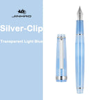 JINHAO 82 Fountain Pen Spin Silver Clip EF F M Nib Business Office School Supplies Ink Pens Korean Stationery Pens for Writing