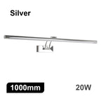 Modern Interior Wall Lamp 80 100cm Led Apply wall light Black Silver Bathroom Lighting Wall Mounted Picture Light Wall Sconce