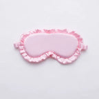 Silk Ruffle Sleep Eye Mask Soft Sleeping Eye Covers Multicolor Night Dream Blackout Eye Patches for Woman Man to Sleep Better