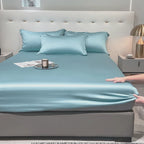Mulberry Silk Fitted Sheet Natural Silk Bed Cover Queen King Size Bed Cover Customized Size Luxury High-End Silk Bedding Sheets