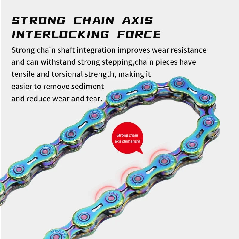 TANKE Bike Chain 8/9/10/11/12 Speed 116/126 Links MTB Road Bicycle Chain