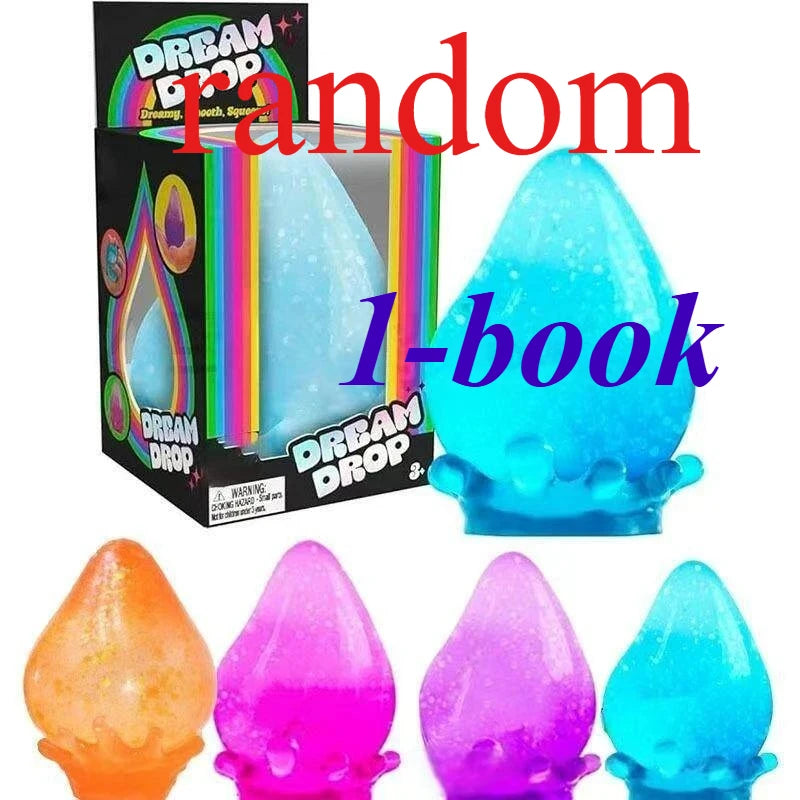 NeeDoh Dream Drop slow rebound squishy squeeze toy, drip style, 1pc (color options)