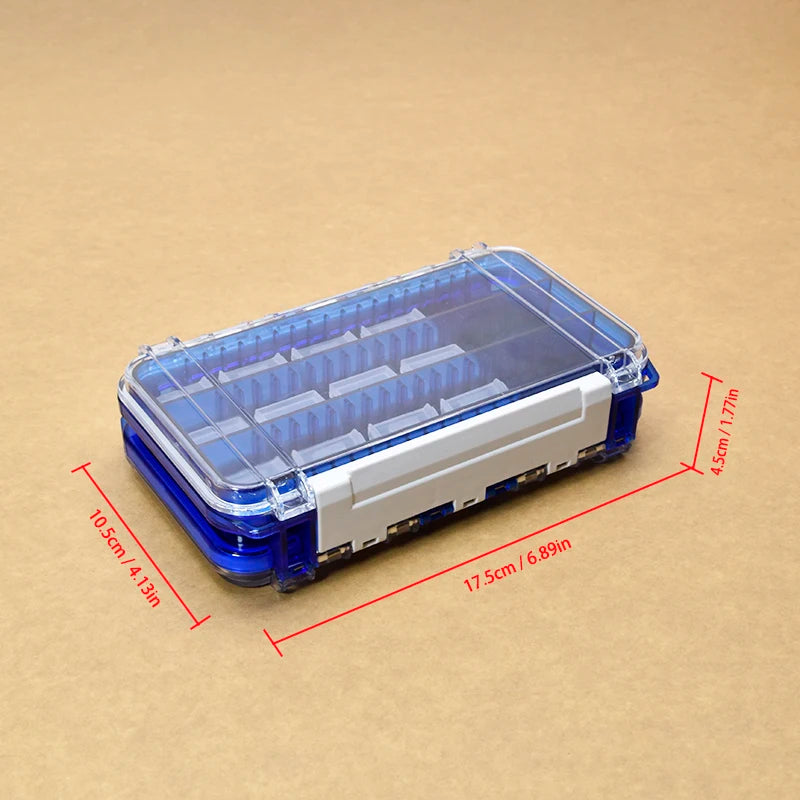 Waterproof Fishing Tackle Box Double-Sided Bait Lure Box Fish Hook Hook Up Storage Box Carp Fly Fishing Accessories Fishing Box