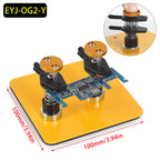 NEWACALOX Magnetic Helping Hand Soldering Third Hand Tool with Alligator Clips Flexible Metal Arms Electronic Repair Tool
