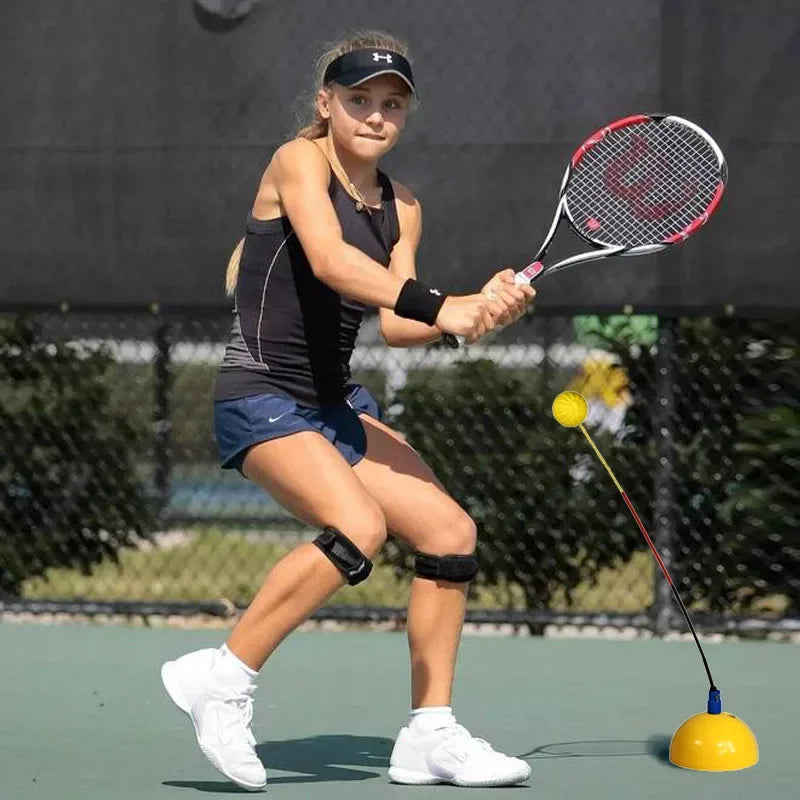 Portable Tennis Trainer Rebound Practice Tool with Swing Ball on String, 1pc