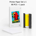 Xiaomi Photo Printer 1S Color Photo Paper Set of 80/160/240 Pcs High Definition Sublimation 6 Inch Portable Photo Paper Portable