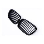 Pulleco For BMW E39 5 Series 525 528 Gloss Black Grille Car Front Hood Grill Kidney Grilles Racing Grill 99-03 Auto Accessories