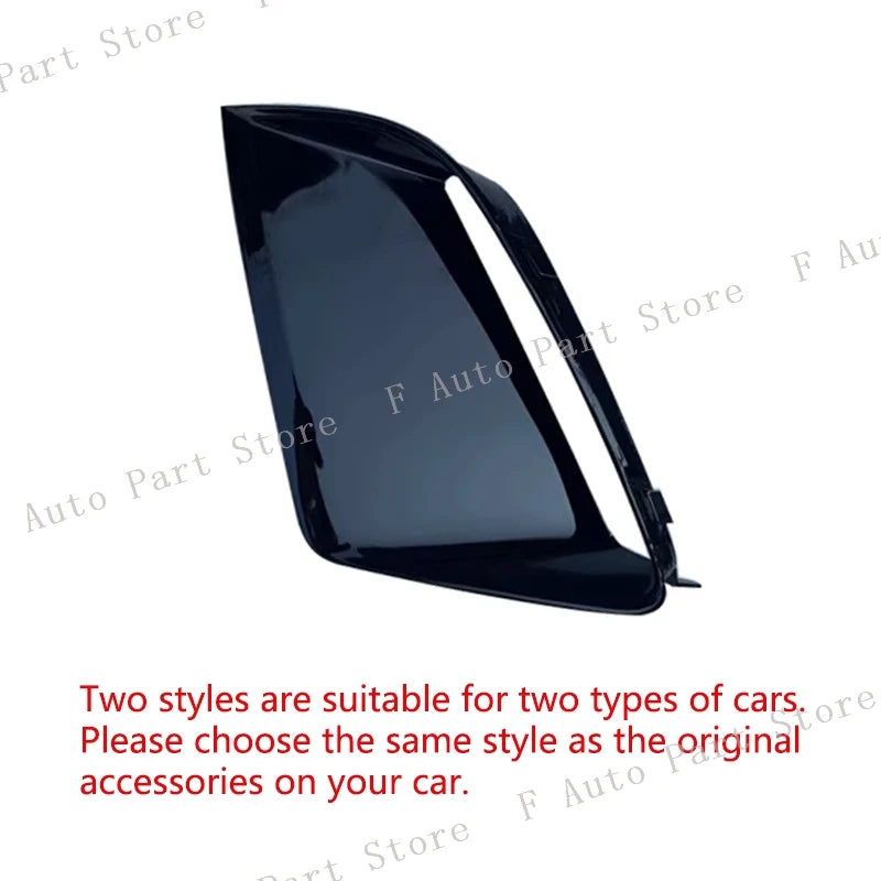For Audi RS7 2009-2018 RS6 2011-2018 Car Front Bumper Fog Light Lamp Trim Molding Black Cover Frame Shell Cap Hood Lid