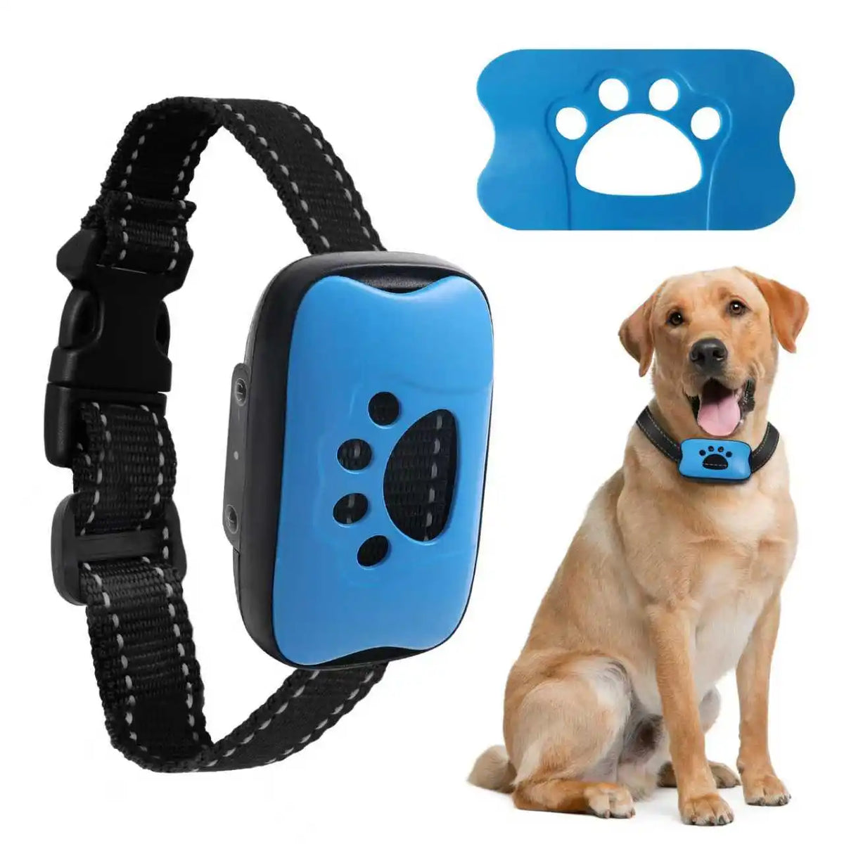 Pet Dog Anti Barking Device USB Rechargeable Dogs Training Collar Ultrasonic Stop Barking Vibration Anti Bark Collar