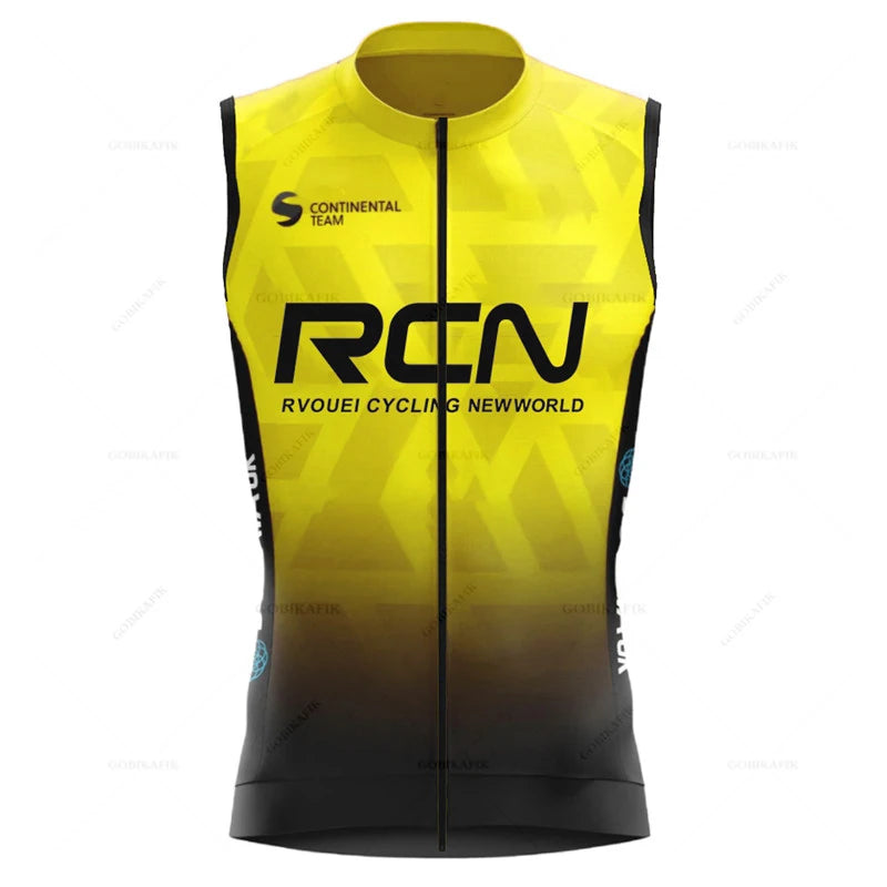 Rvouei Windproof Cycling Jersey Vest Sleeveless Lightweight Breathable, Sizes XS-5XL