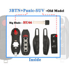 Jingyuqin Porsche Remote Key Shell Case Cover 3-4 Button, for 718 911 Cayenne Macan 2015-2026
