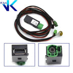 CarPlay USB AUX switch adapter for VW MIB2 MDI/AMI, fits Golf 7 MK7 Passat B8