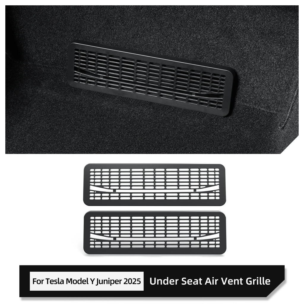 LUCKEASY for Tesla Model Y Launch 2025 Juniper Air Outlet Protective Cover Car Seat air Outlet Grille Air Vent Outlet Cover ABS