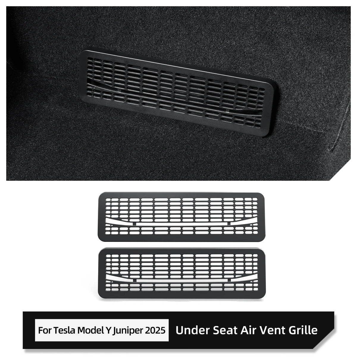 LUCKEASY for Tesla Model Y Launch 2025 Juniper Air Outlet Protective Cover Car Seat air Outlet Grille Air Vent Outlet Cover ABS
