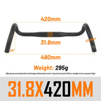 UNO FL12 Gravel Bike Handlebar 31.8x400/420/440/460mm Outer Drop Bar Ultralight Bicycle Handle Road Bicycle Flared Bar