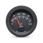 52MM Gauge 12V Water Temp Oil Temp Gauge Oil Press Fuel Volts Gauge Air Fuel Ratio Boost Exhaust Temp Meter Black Face Gauge