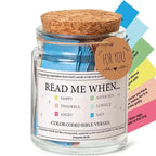 Bible Verse Jar in Glass Jar, Spanish/English Scripture Notes, 1pc, Optional Gift Box