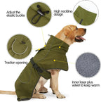 Winter Clothes for Dogs Windproof Vest Adjustable Clothes with Harness Cold Weather Waterproof Outfit for Small Medium Large Dog