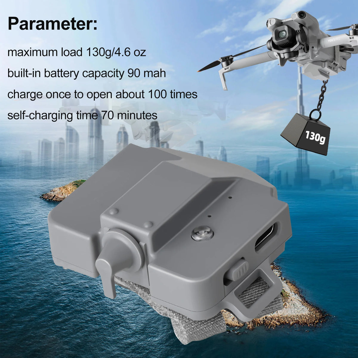For DJI Mini 5/4 Pro Parabolic Projectile Advertising Gift Launcher Accessory