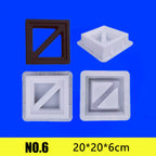 20*20*6cm Cement Mold Hollow Plastic Brick Mold Grid Background Wall Decoration Garden Window Flower Fence Wall Mold