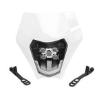 for KTM Headlight Plate LED Motorcycle Enduro Fairing EXC MX SX  Wick Headlamp Dirt Bike Parts Supermoto Motocross Enduro Mask