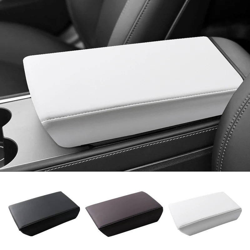 Car Center Console Armrest Pad  For Tesla Model 3 Highland / Model Y Juniper ABS Armrest Box Protective Cover Auto Accessories
